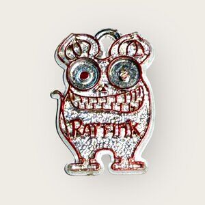 Vintage Rat Fink Flat Figure Gumball Charm Premium Figure Ed Roth 1960s Toy